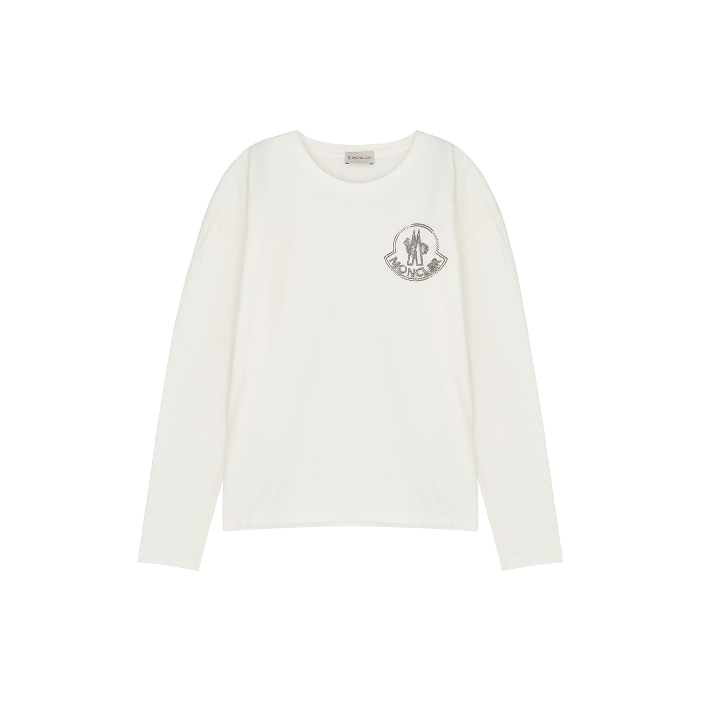 Moncler Kids Off-White Logo Cotton Top (12-14 Years) - 12 Years