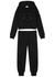 KIDS Black logo hooded cotton tracksuit (12-14 years) - Moncler