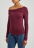 Addie Layering red ribbed-knit top - Free People