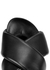 Black padded leather sliders - Jil Sander