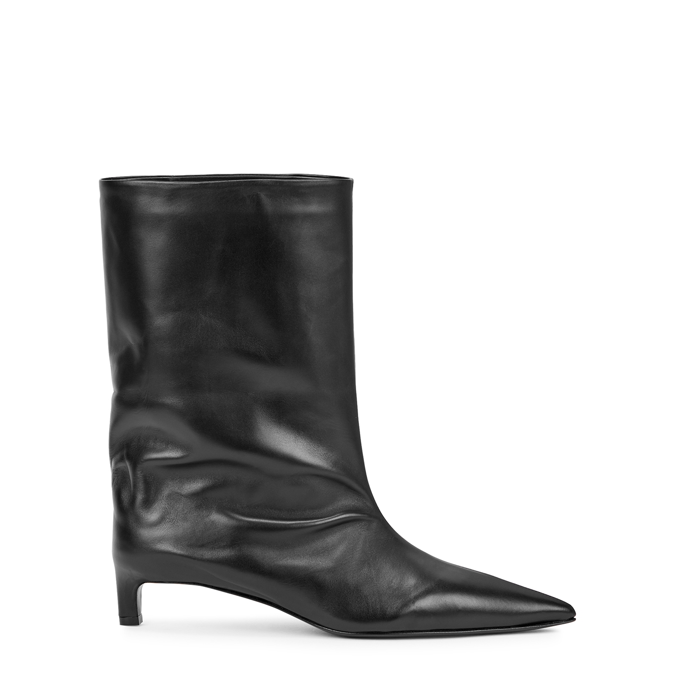 Jil Sander Black Leather Mid-calf Boots - 6