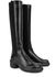 Black leather knee-high boots - Jil Sander