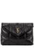 Puffer black leather pouch - Saint Laurent
