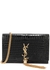 Kate black crocodile-effect leather shoulder bag - Saint Laurent