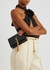 Kate black crocodile-effect leather shoulder bag - Saint Laurent