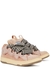 Curb pink panelled mesh sneakers - Lanvin