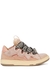 Curb pink panelled mesh sneakers - Lanvin