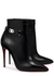 Lock So Kate 100 black leather ankle boots - Christian Louboutin
