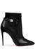 Lock So Kate 100 black leather ankle boots - Christian Louboutin