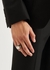 Silver-tone engraved ring - Alexander McQueen