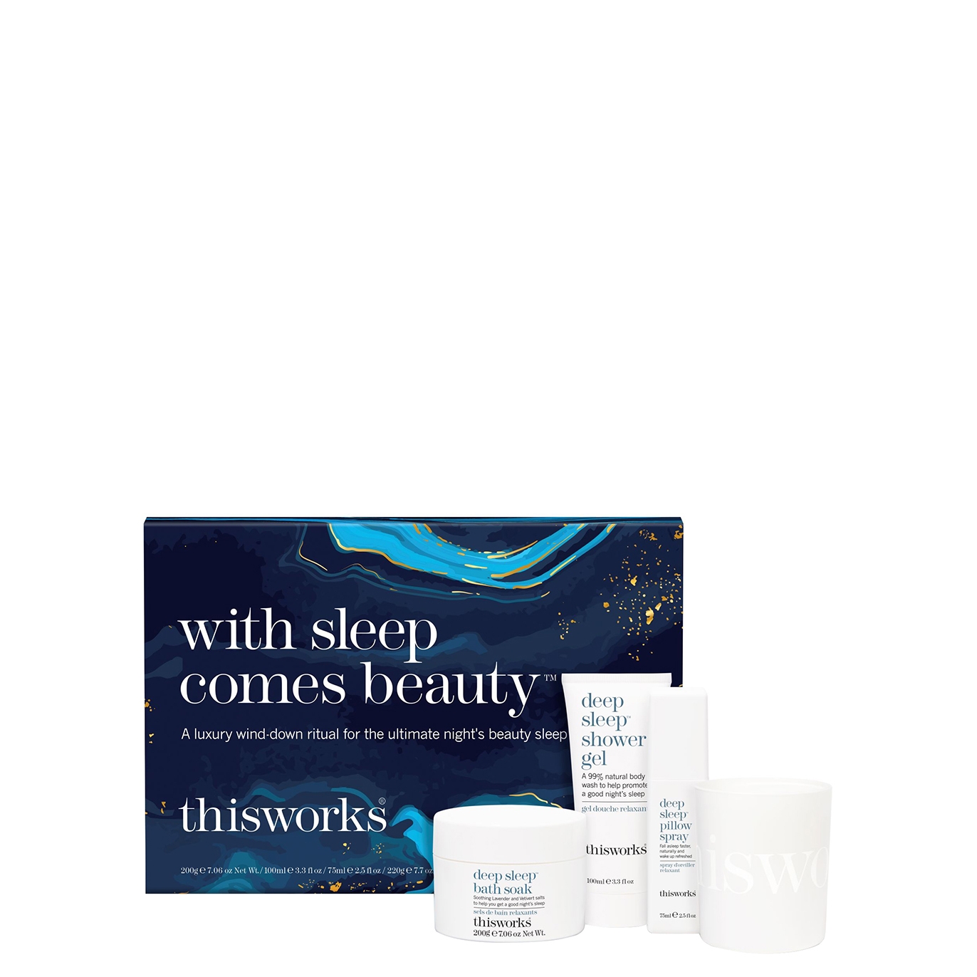 This Works With Sleep Comes Beauty Wellbeing Bodycare Gift Set