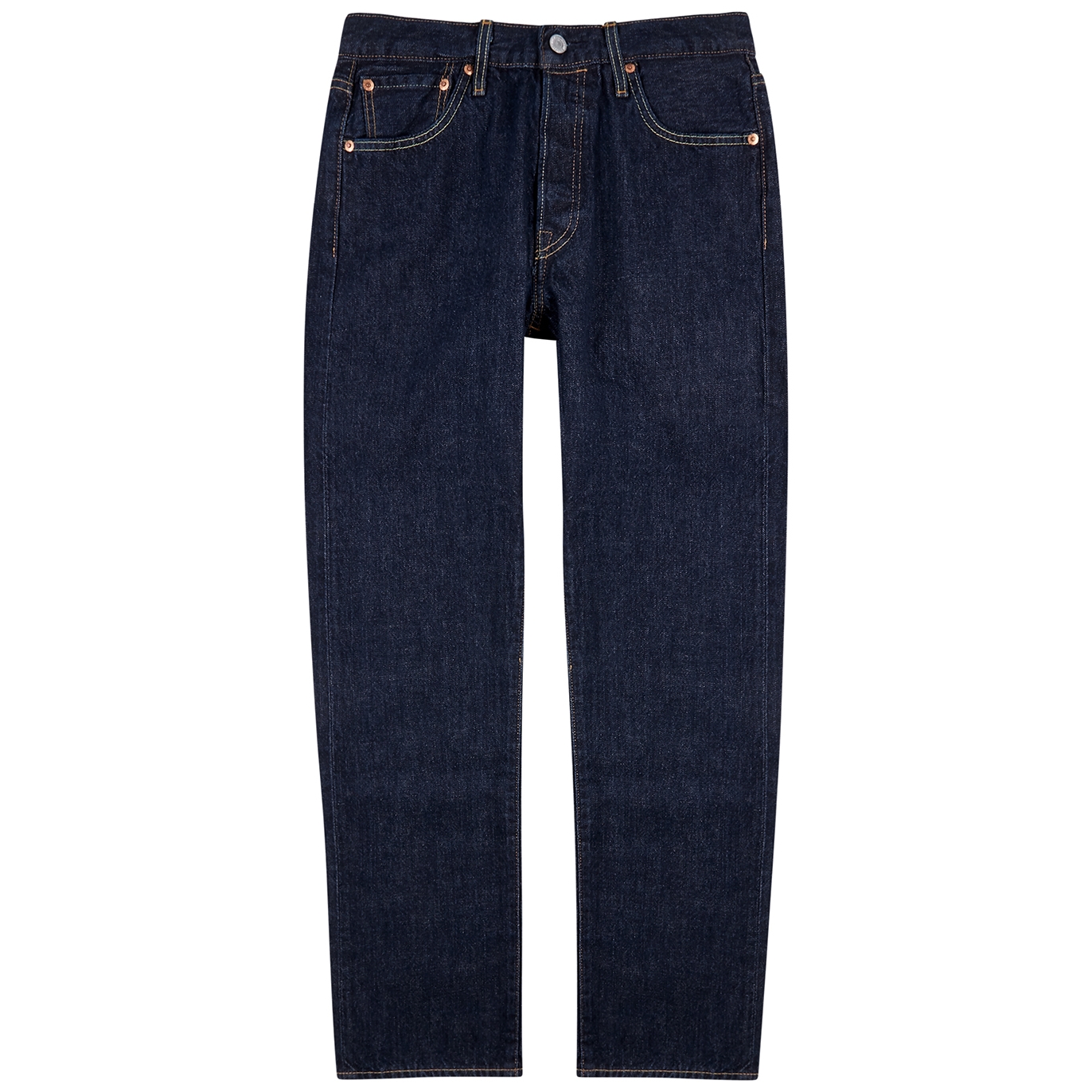 Levi's 501 Dark Blue Straight-leg Jeans - W28