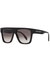 Black D-frame sunglasses - Alexander McQueen