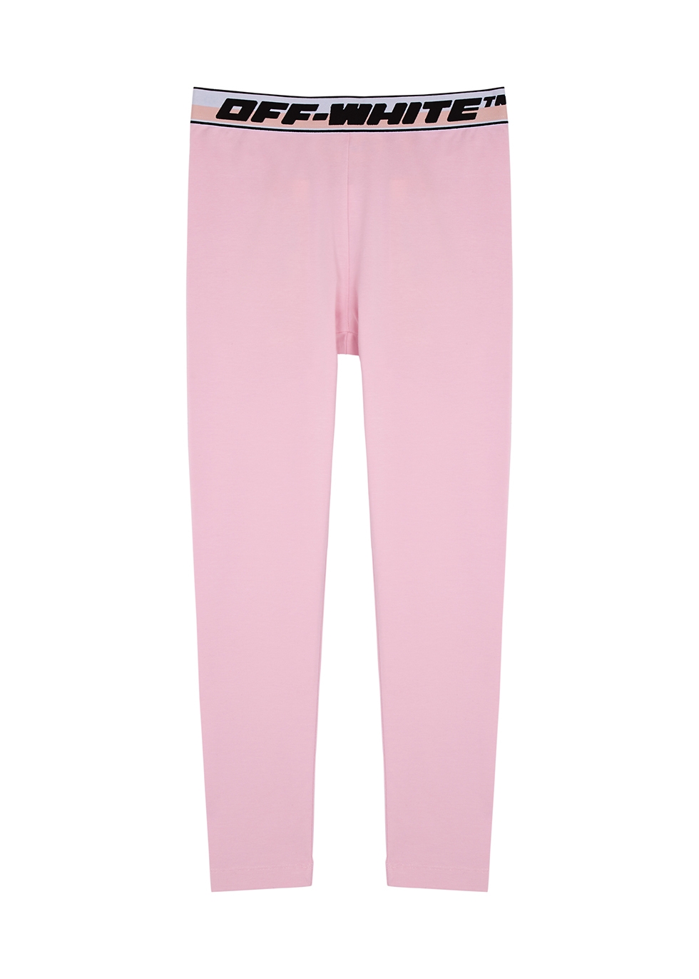KIDS Pink logo-jacquard stretch-cotton leggings 12 years Harvey Nichols Clothing Jeans Stretch Jeans 