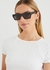 SL402 black rectangle-frame sunglasses - Saint Laurent