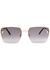 Panthère De Cartier gold-tone square-frame sunglasses - CARTIER