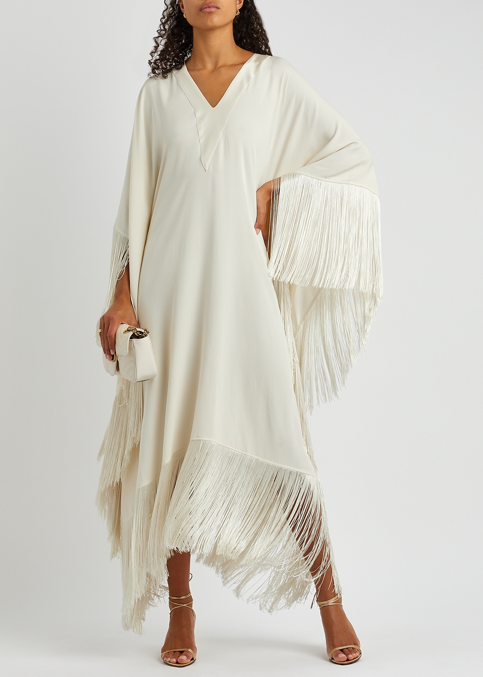 Very Ross ivory fringe-trimmed dress Harvey Nichols Women Clothing Dresses Tunic Dresses 