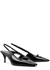 Tom T. Dream 60 black patent leather slingback pumps - Saint Laurent