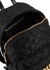 Black quilted nylon backpack - MOSCHINO