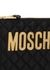 Black logo quilted nylon pouch - MOSCHINO