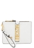 White logo leather pouch - MOSCHINO