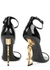 Opyum 110 black logo patent leather sandals - Saint Laurent