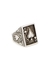 Aces High engraved sterling silver ring - Clocks and Colours