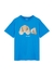 KIDS Blue bear-print cotton T-shirt (12 years) - Palm Angels