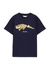 KIDS Navy printed cotton T-shirt (12 years) - Palm Angels
