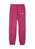 KIDS Pink glittered jersey track pants (12 years) - Palm Angels