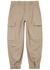 Cropped cotton-twill cargo trousers - AMI Paris