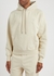 Cream logo hooded cotton sweatshirt - AMI Paris