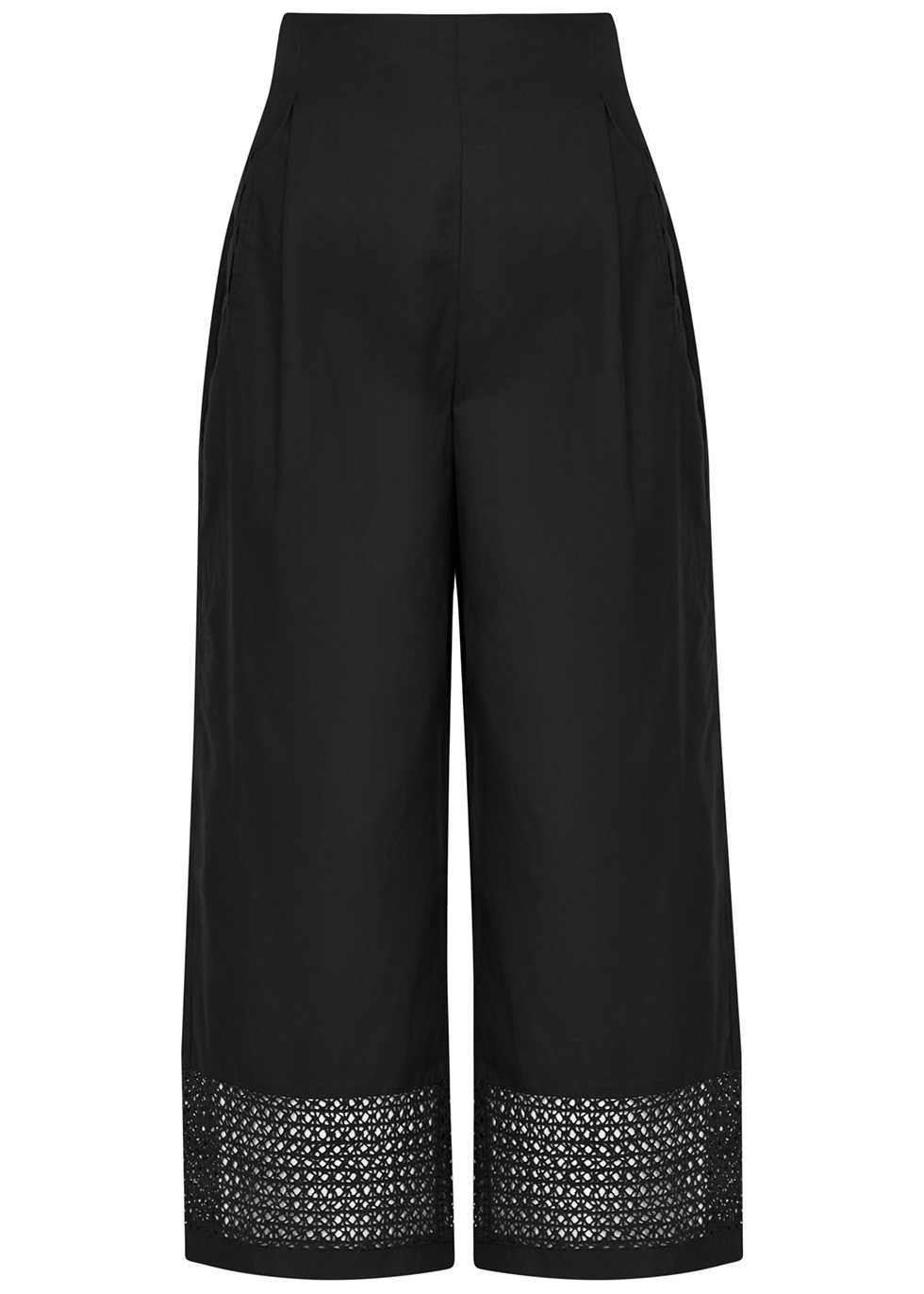 MERLETTE Leon black cotton trousers - Harvey Nichols
