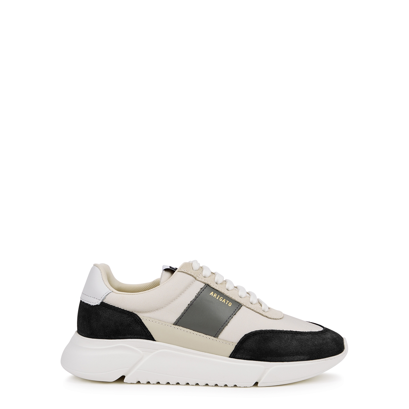 Axel Arigato Genesis Vintage Runner Grey Panelled Sneakers - White - 6