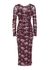 Corrine floral-print ruched tulle midi dress - Diane von Furstenberg