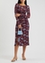 Corrine floral-print ruched tulle midi dress - Diane von Furstenberg
