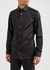 Black cotton-twill shirt - Eton
