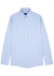 Blue piqué cotton Oxford shirt - Eton