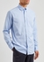 Blue piqué cotton Oxford shirt - Eton
