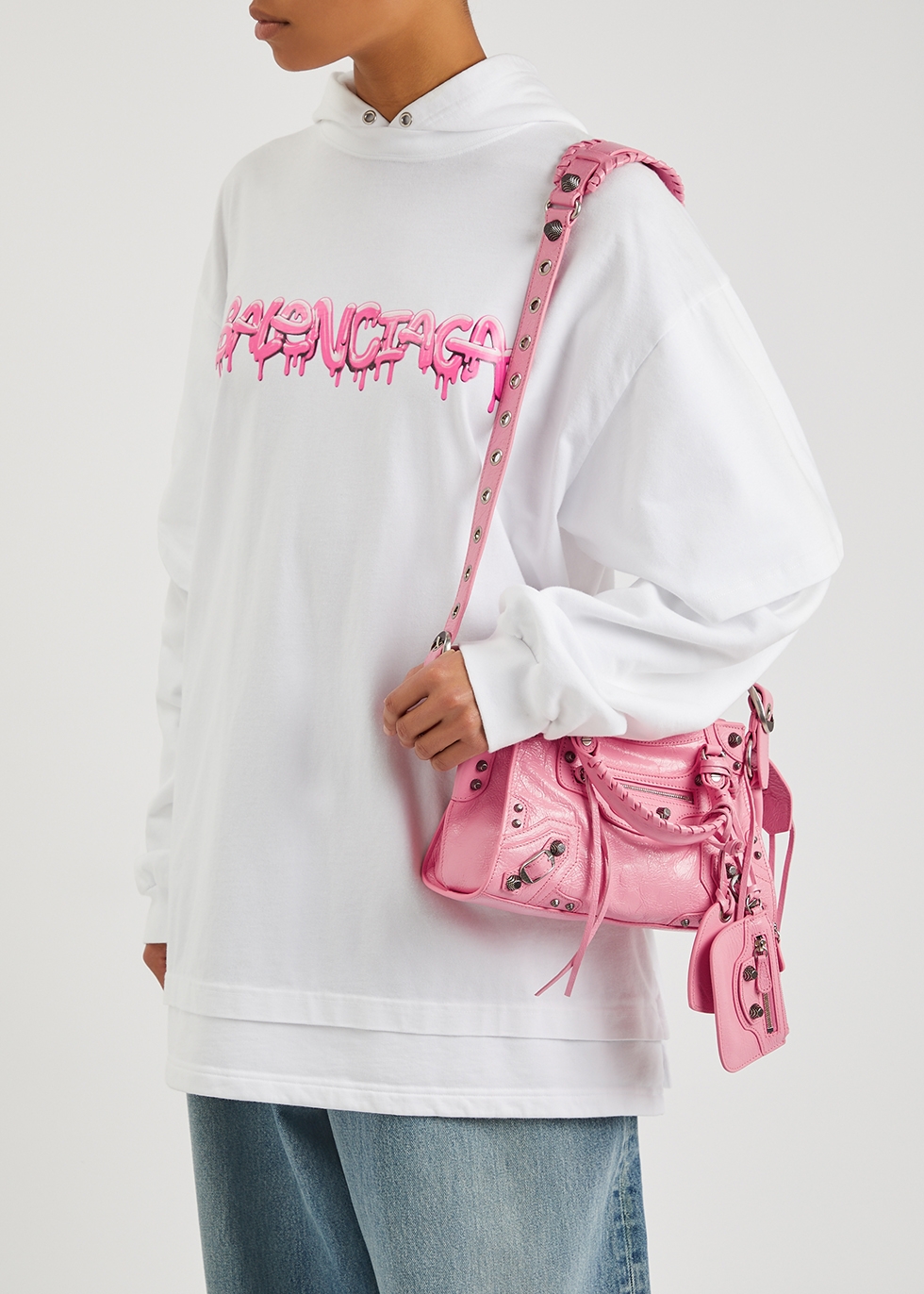 Balenciaga Neo Cagole City Bag Leather XS Pink  eBay