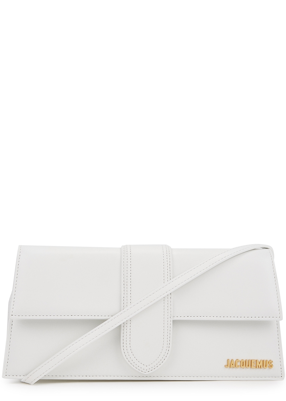 Jacquemus Le Bambino white leather top handle bag - Harvey Nichols