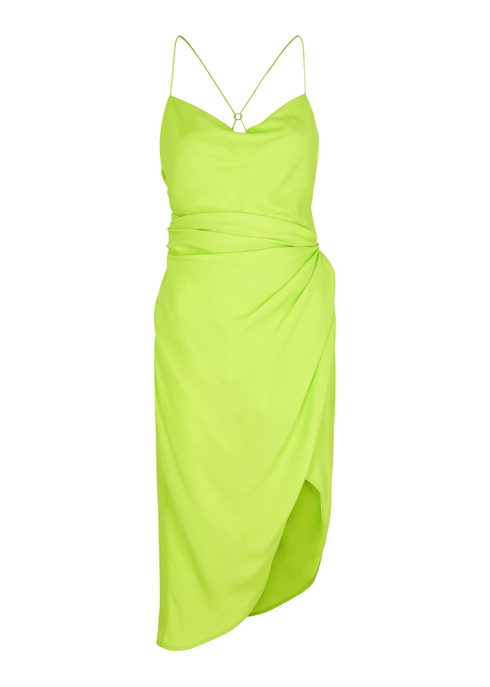GAUGE81 Shiroi green ruched silk midi dress - Harvey Nichols