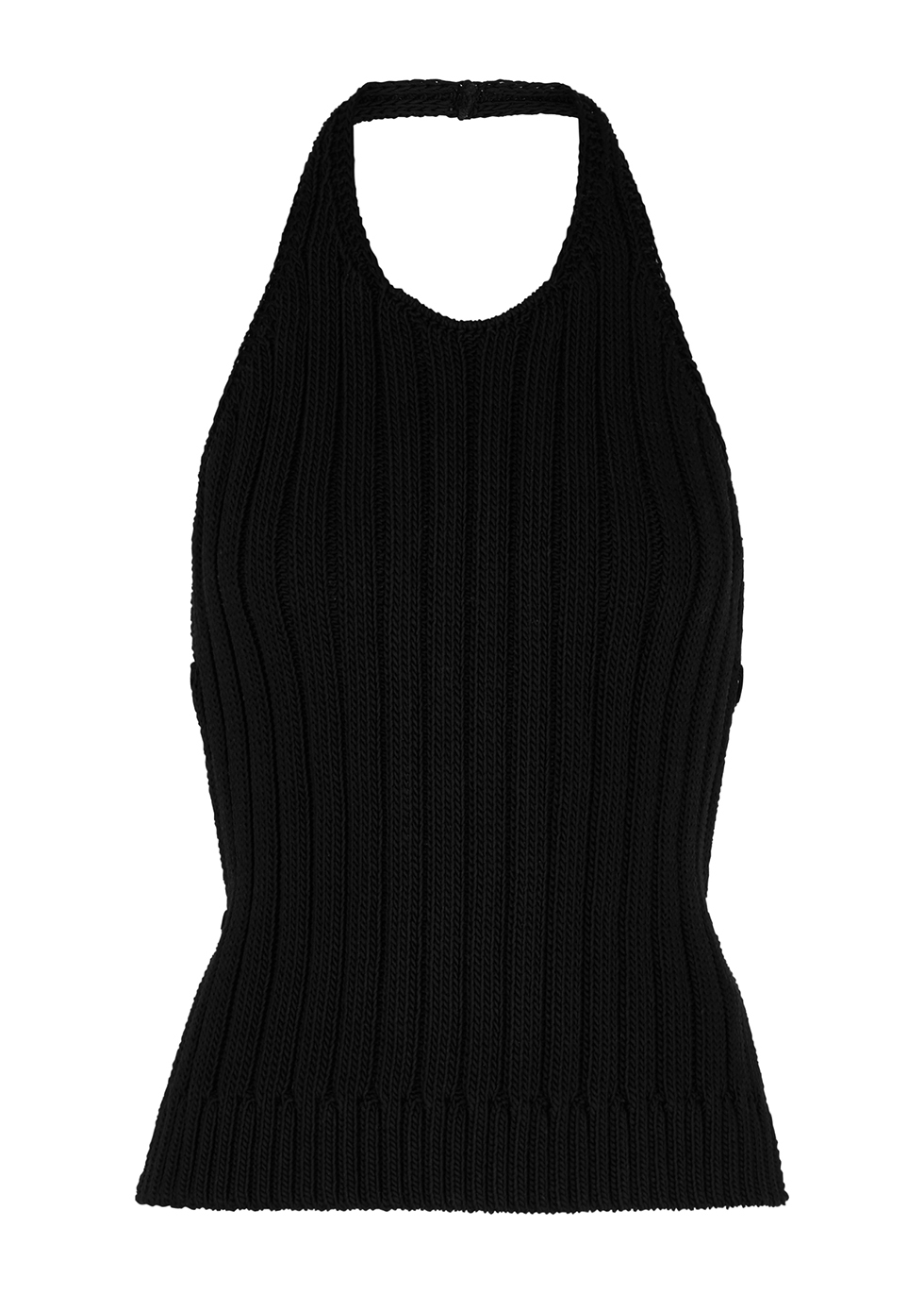 Harvey Nichols Women Clothing Tops Backless Tops Sesto black open-back cotton-blend top 