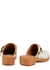 Ivory leather clogs - RE/DONE