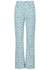 Blue floral-print bootleg canvas jeans - RE/DONE