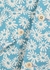Blue floral-print canvas jacket - RE/DONE