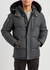 3Q navy fur-trimmed quilted twill jacket - Moose Knuckles