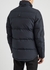 Round Island navy fur-trimmed quilted jacket - Moose Knuckles