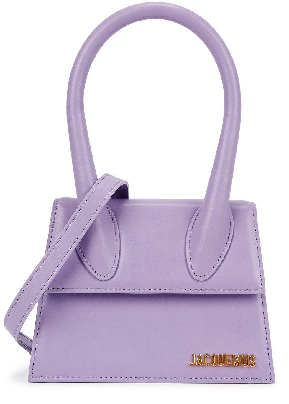 Jacquemus Le Chiquito Moyen lilac top handle bag - Harvey Nichols