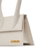 Le Chiquito Moyen stone linen-blend top handle bag - Jacquemus